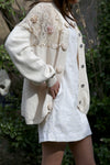 Ivory Cotton Knit Cardigan - Tae With Jane NY
