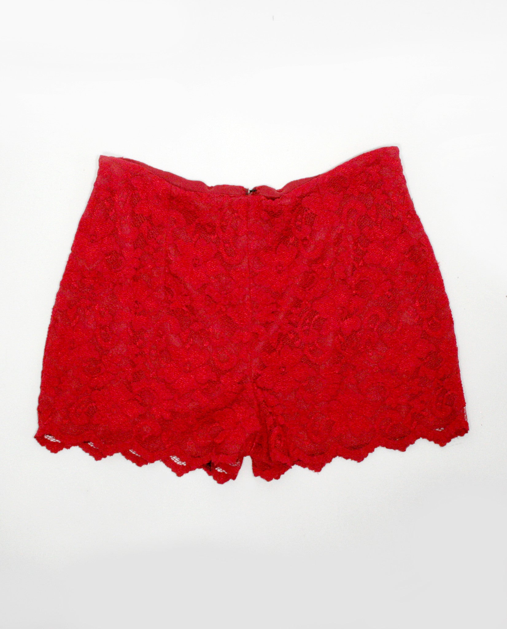 Vintage - Look Red Laced Short Pants - Tae With Jane NY