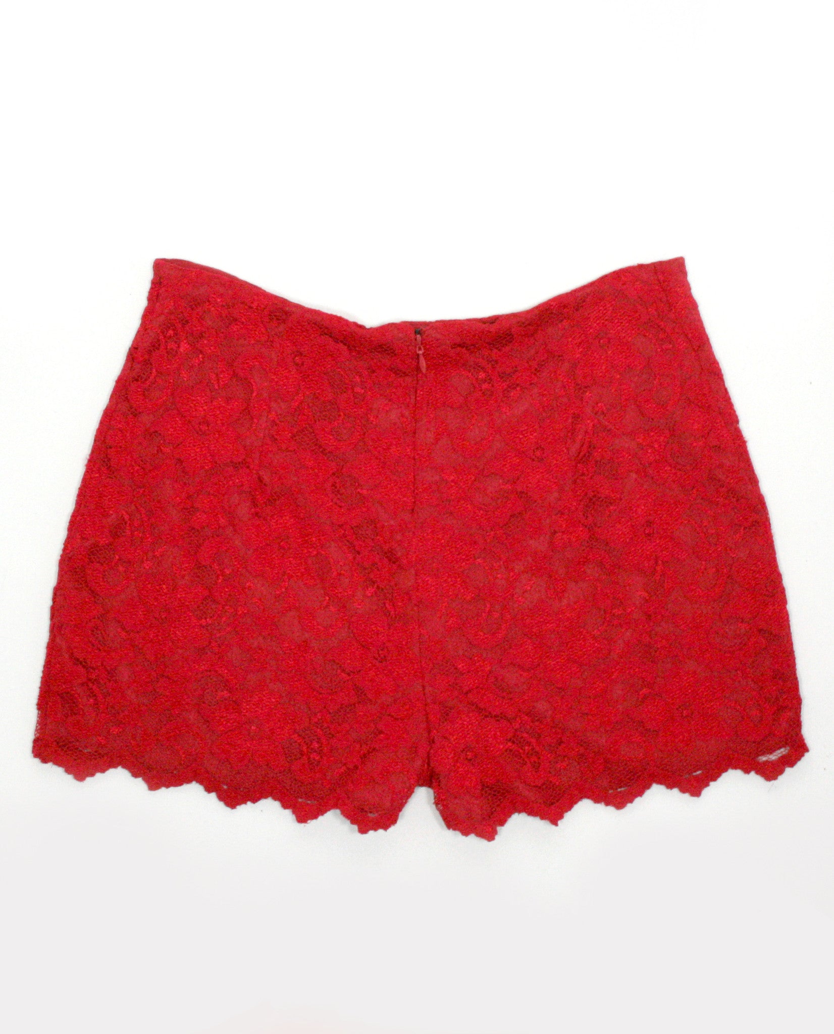 Vintage - Look Red Laced Short Pants - Tae With Jane NY