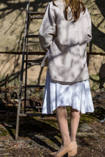 White Linen Skirt