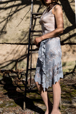 Gray Lace Skirt - Tae With Jane NY