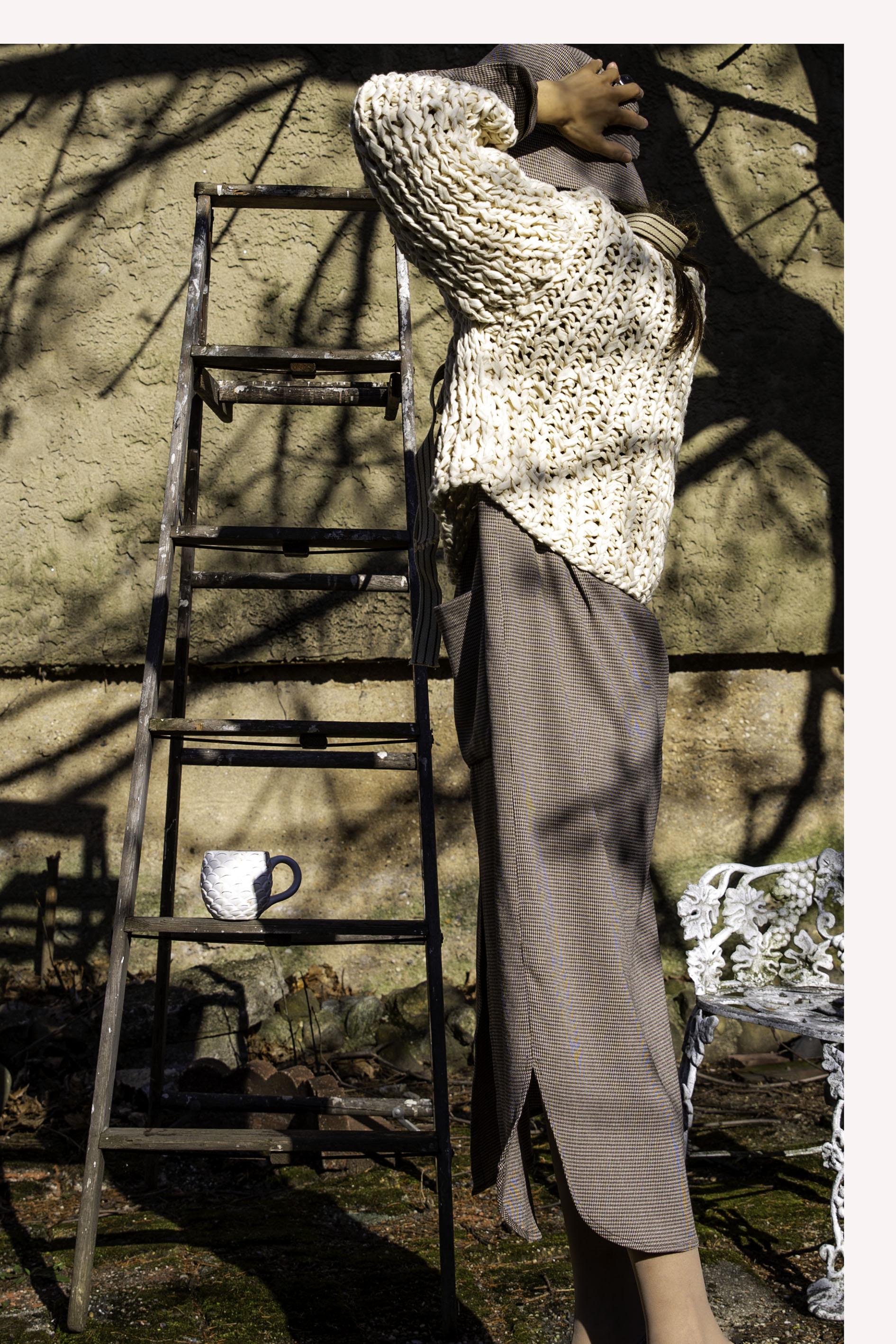 Ivory Chunky Knit Sweater - Tae With Jane NY