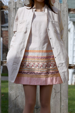 Color Block Linen Dress - Tae With Jane NY