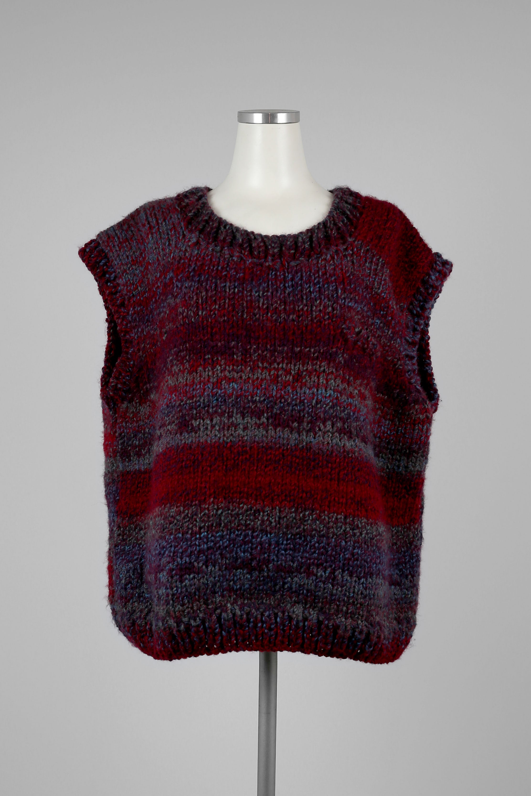 Oversized Hand-knit Vest - Tae With Jane NY