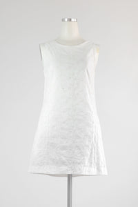 White Embroidered Summer Dress - Tae With Jane NY
