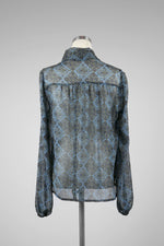 Bow Moroccan Print Blouse - Tae With Jane NY
