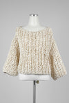 Ivory Chunky Knit Sweater - Tae With Jane NY