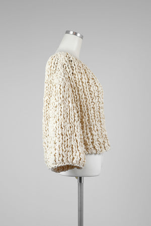 Ivory Chunky Knit Sweater - Tae With Jane NY