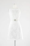 White Jacquard Pattern Dress - Tae With Jane NY