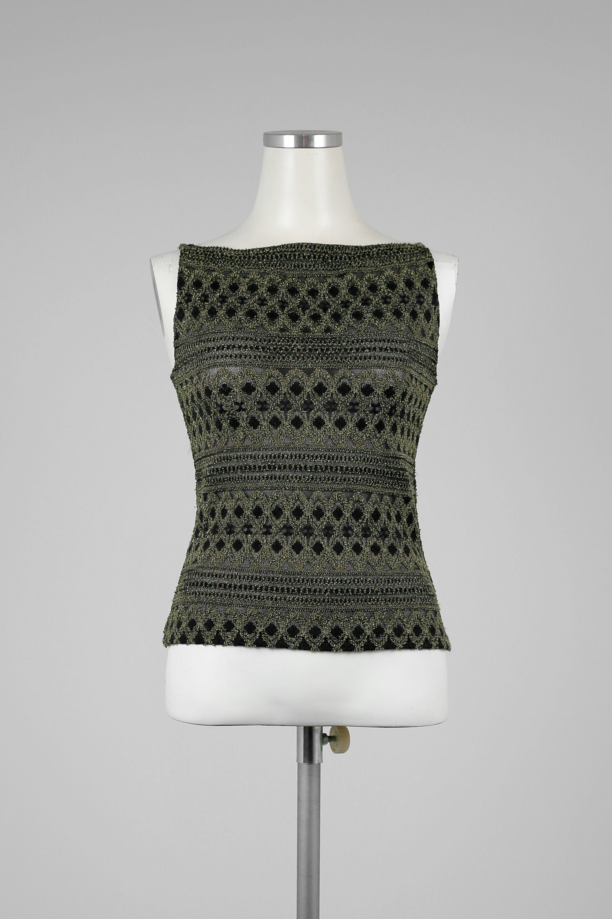 Olive Green and Black Top - Tae With Jane NY