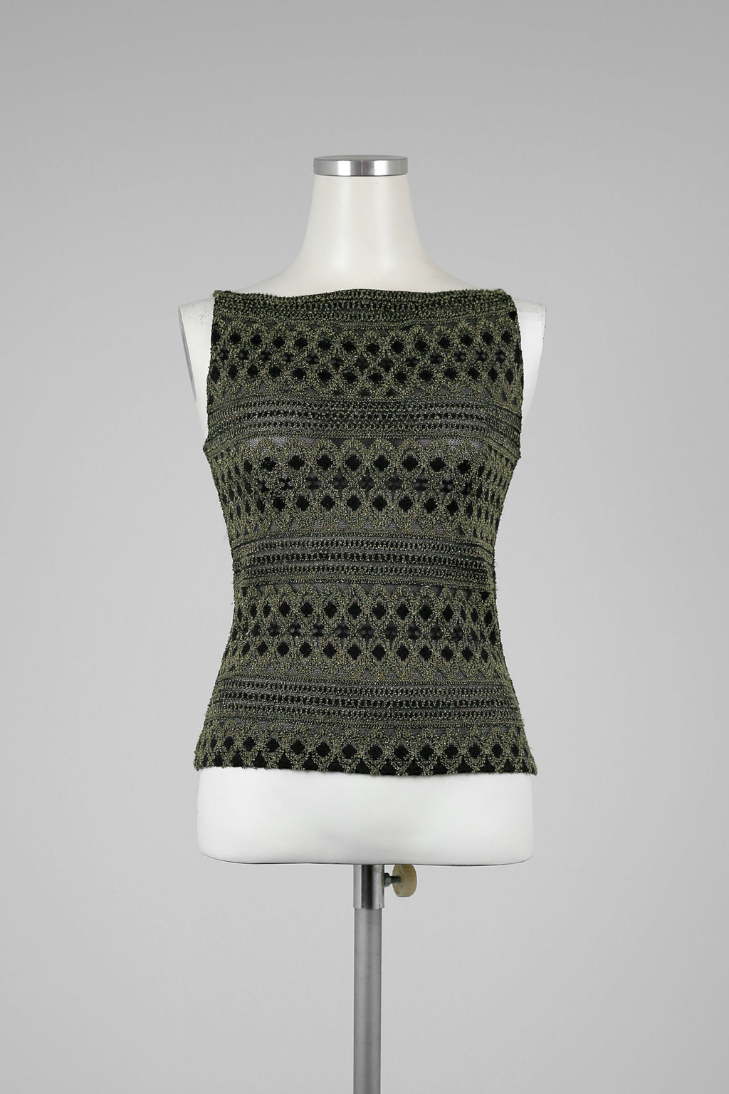 Olive Green and Black Top - Tae With Jane NY