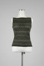Olive Green and Black Top - Tae With Jane NY