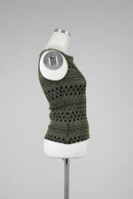 Olive Green and Black Top - Tae With Jane NY