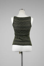 Olive Green and Black Top - Tae With Jane NY