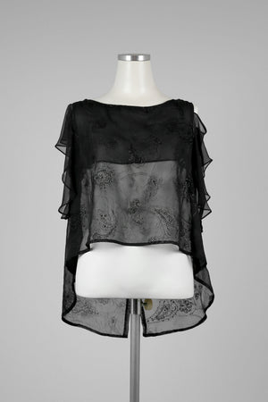 Jacquard See Through Top - Tae With Jane NY