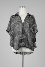 Floral Print Collar Shirt Blouse - Tae With Jane NY