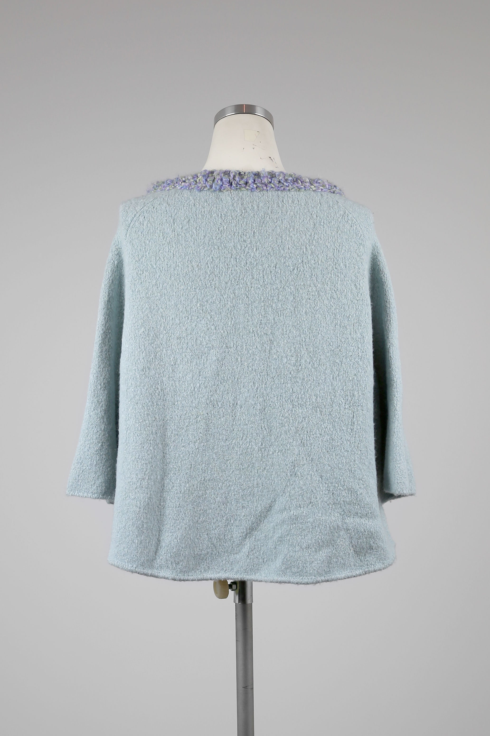 Blue Knit Cardigan - Tae With Jane NY