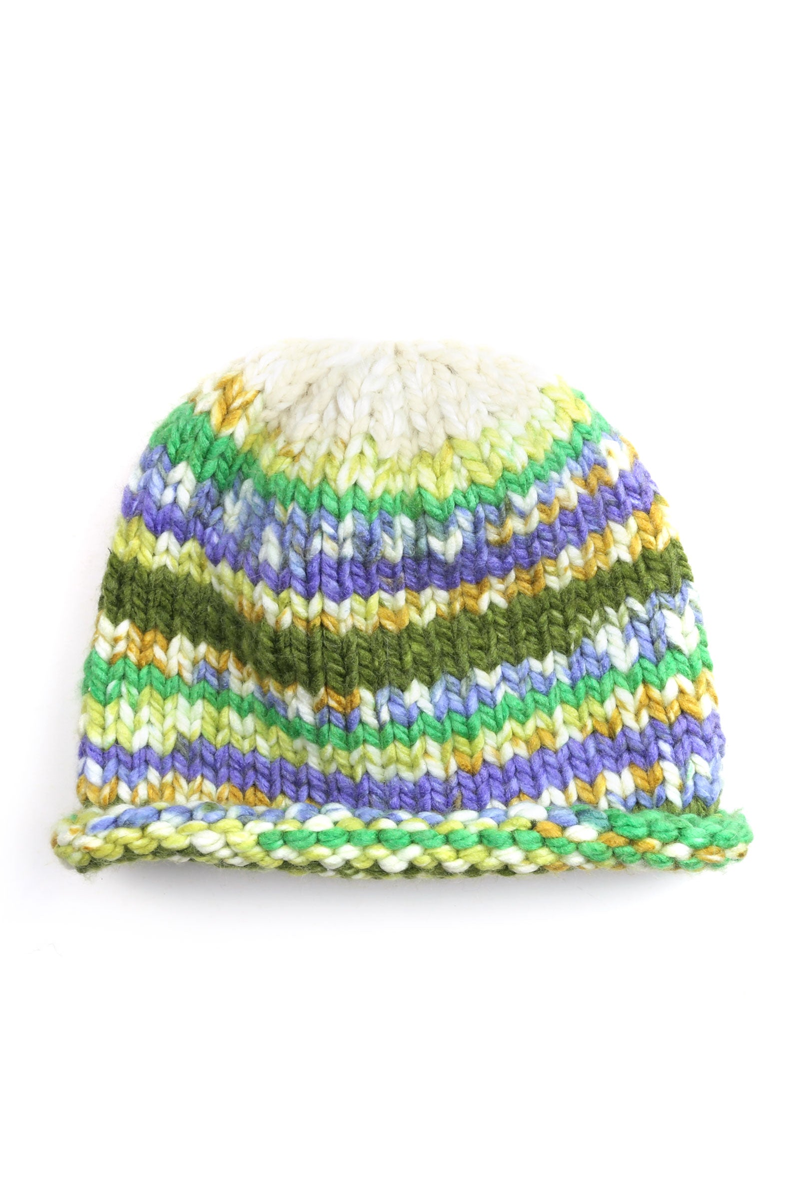 Multi Color Hand-Knit Hat - Tae With Jane NY