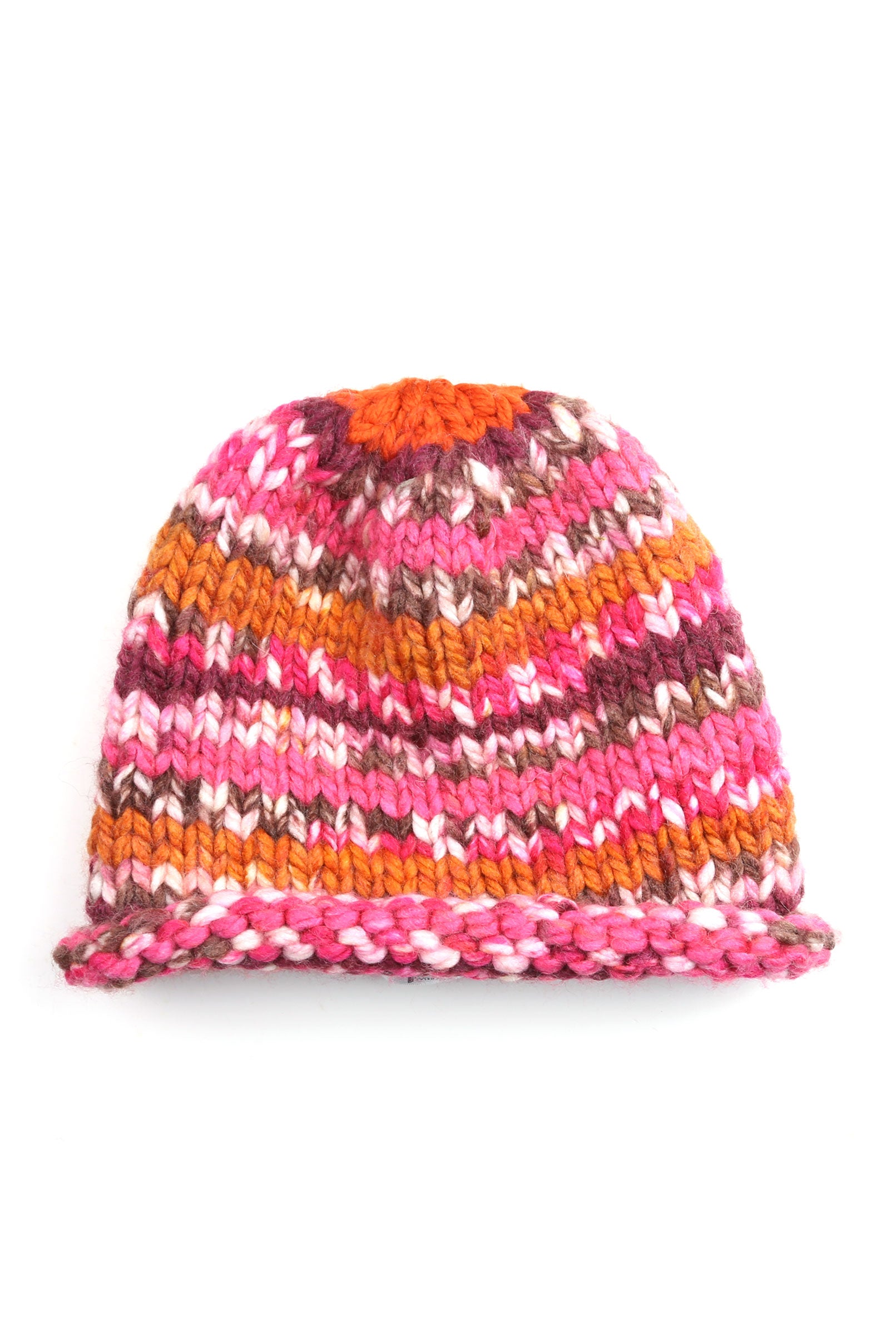 Multi Color Hand-Knit Hat - Tae With Jane NY