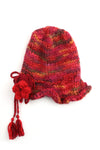 Red Multi Knit Flower Hat - Tae With Jane NY