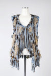Winter Multicolored Fringe Fur Vest