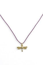 Gold Dragonfly Necklace