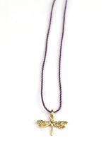Gold Dragonfly Necklace