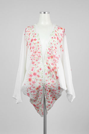 Floral Cotton Cardigan - Tae With Jane NY