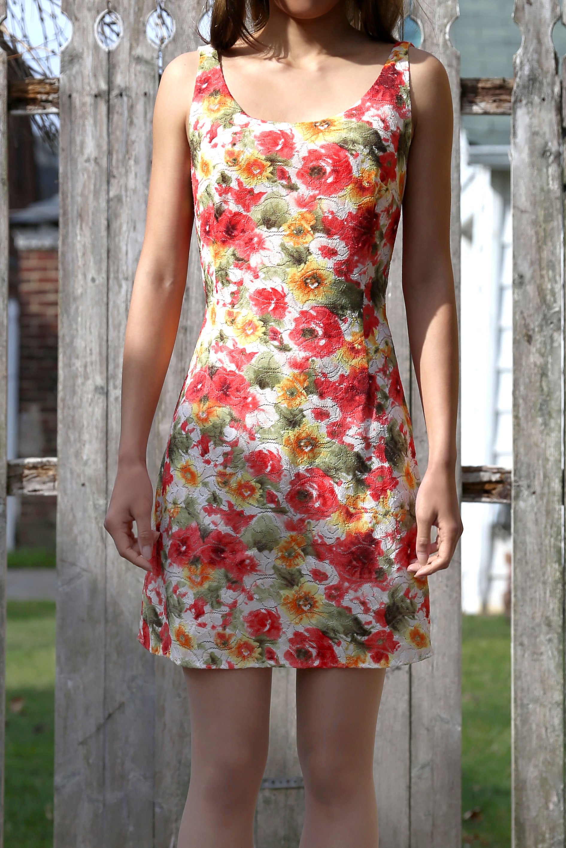 Multi Floral Summer Dress - Tae With Jane NY