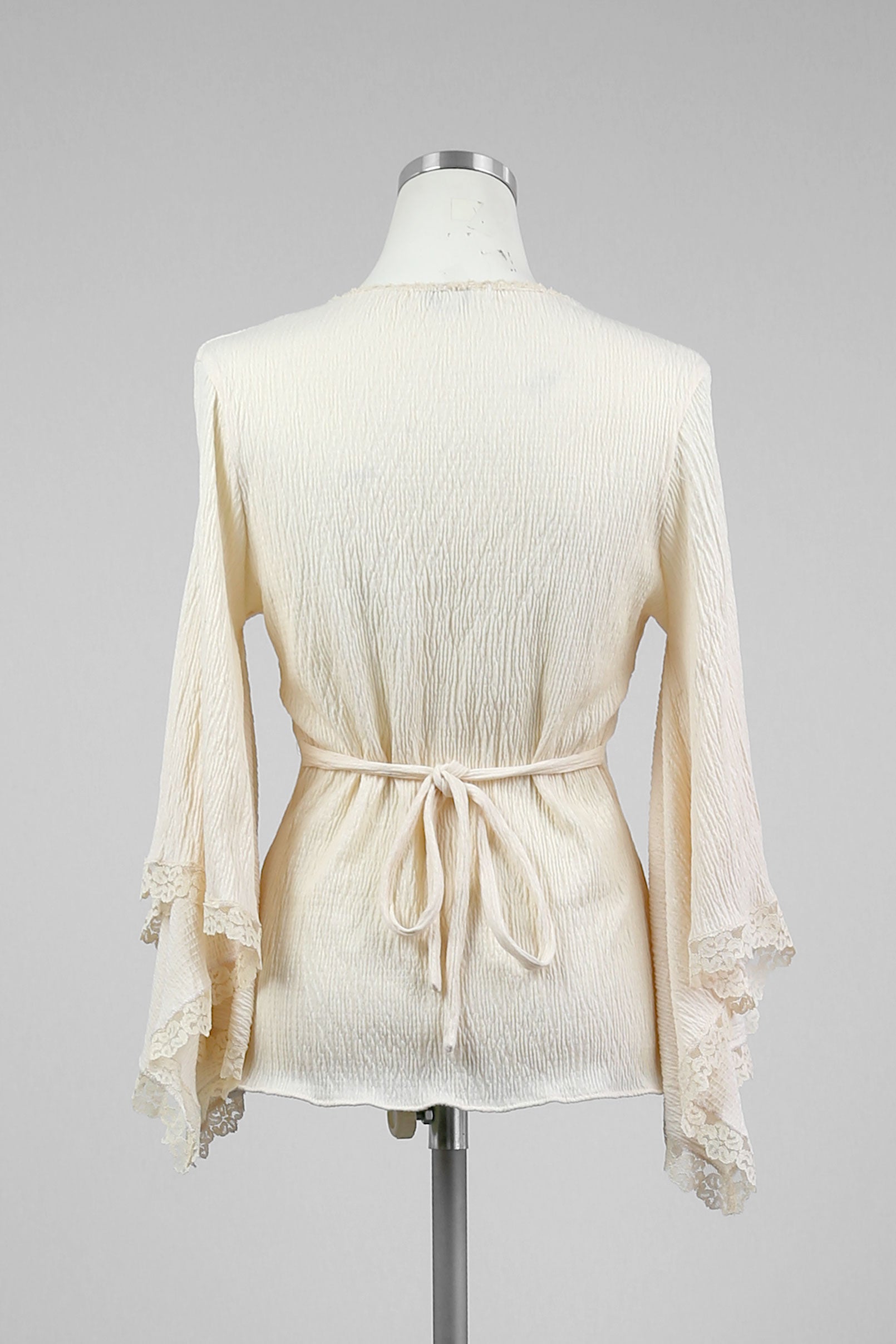 Ivory Kimono Sleeve Summer Blouse - Tae With Jane NY