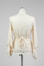 Ivory Kimono Sleeve Summer Blouse - Tae With Jane NY