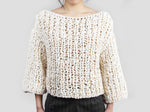 Ivory Chunky Knit Sweater - Tae With Jane NY