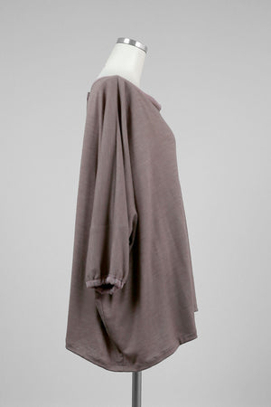 Medium Brown Oversized Top - Tae With Jane NY