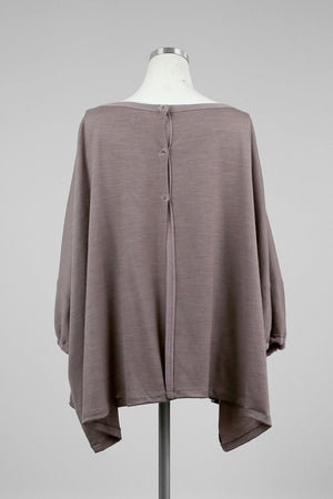 Medium Brown Oversized Top - Tae With Jane NY