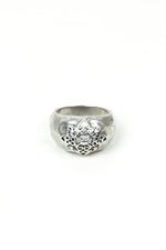 Silver Scroll Ornate Cutout Ring