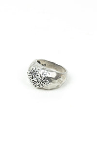 Silver Scroll Ornate Cutout Ring