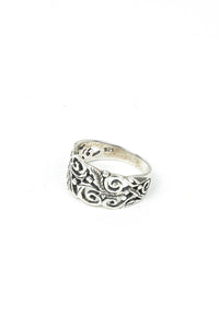 Silver Ornate Cutout Ring