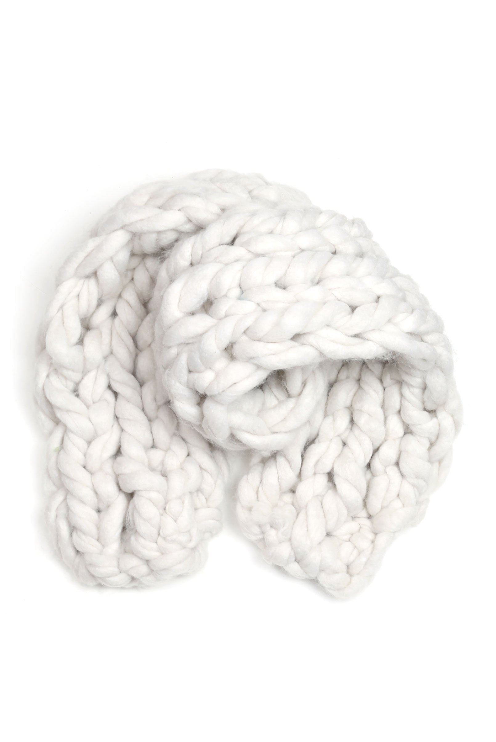 Puffy Hand-knit Short Scarf - Tae With Jane NY