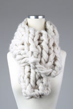 Puffy Hand-knit Short Scarf - Tae With Jane NY