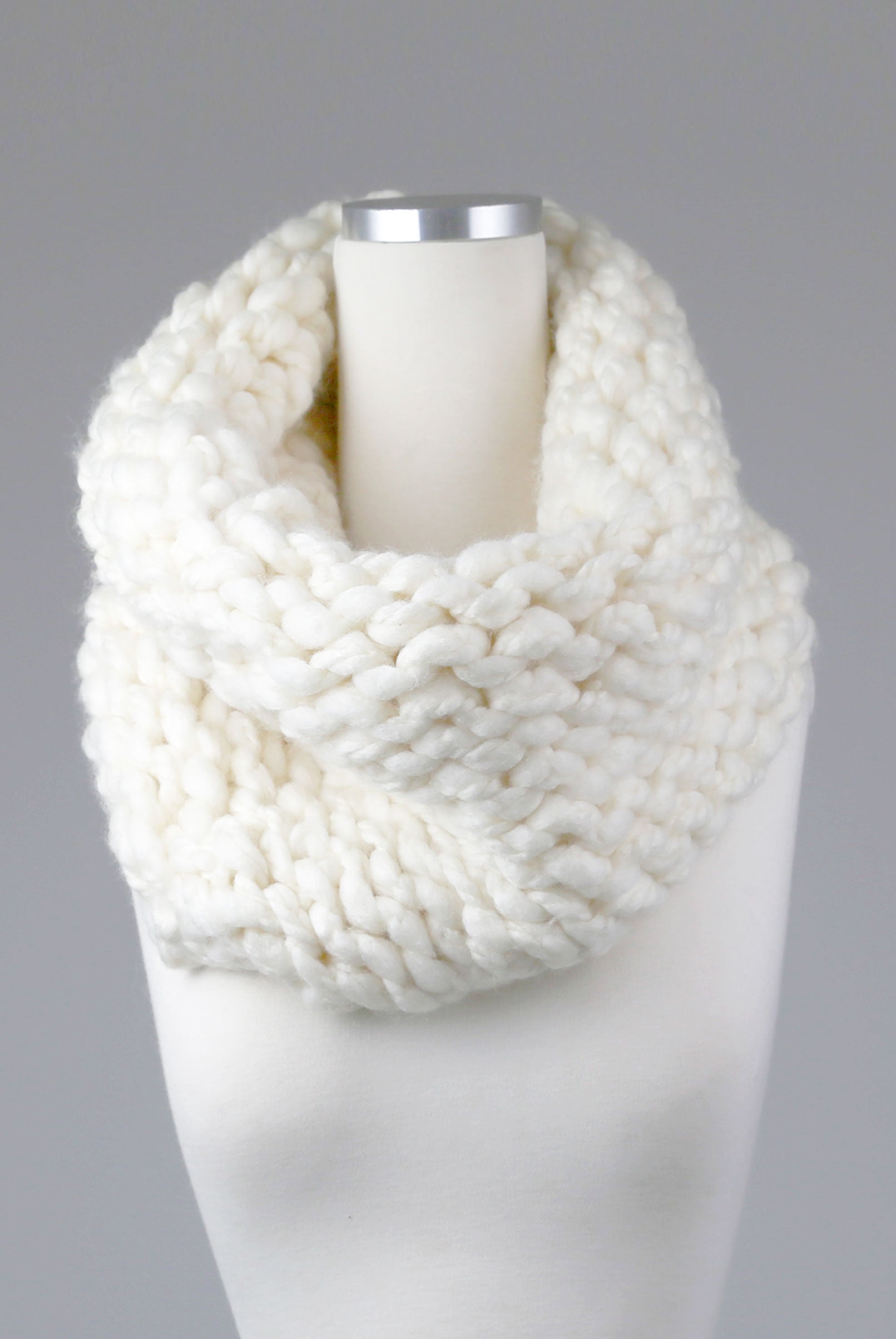 Puffy Hand-Knit Infinity Scarf - Tae With Jane NY