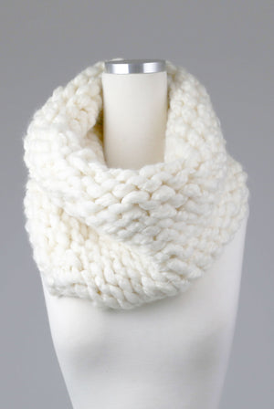 Puffy Hand-Knit Infinity Scarf - Tae With Jane NY