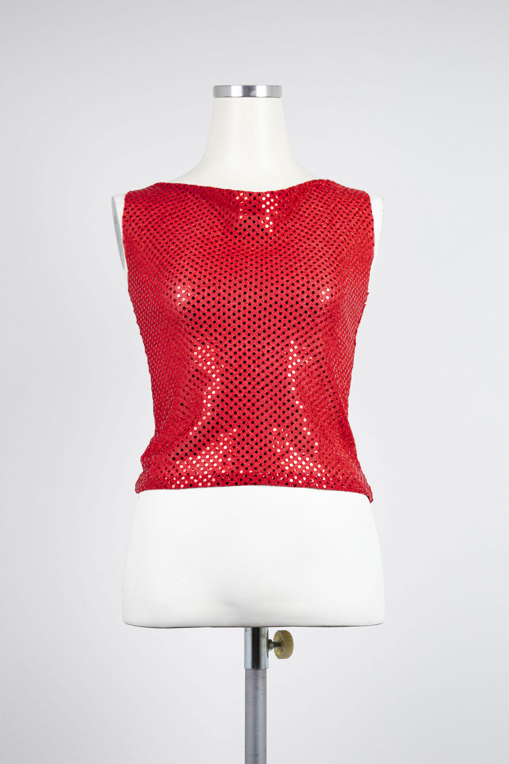 Metallic Sheer Boat Neck Top