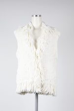 W-Fringe Fur Vest